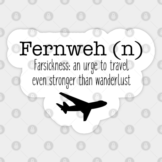 Travel - Fernweh Sticker by qpdesignco